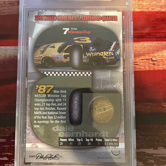 2001 Dale Earnhardt N. Carolina State Quarter Limited edition - Picture 4 of 7